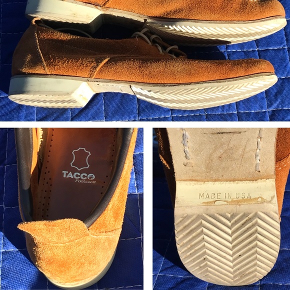 Vintage 70's Samsonite suede blucher moc - Picture 8 of 8